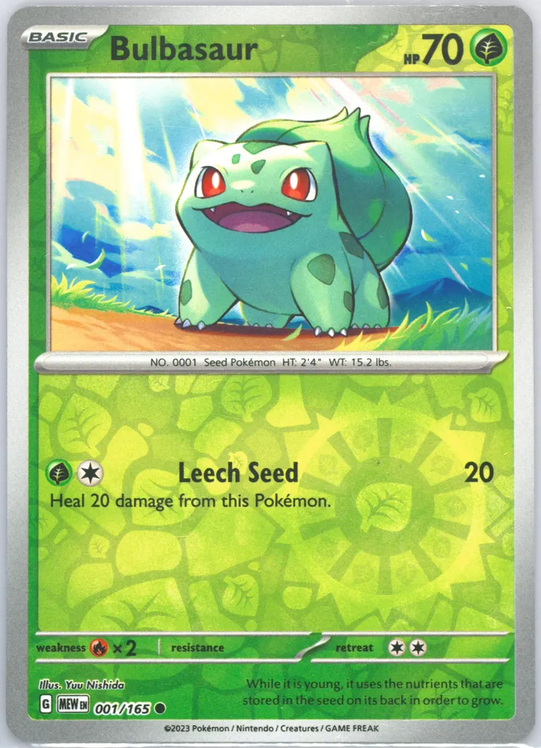 Bulbasaur card photo