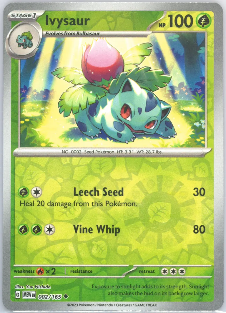 Ivysaur card photo