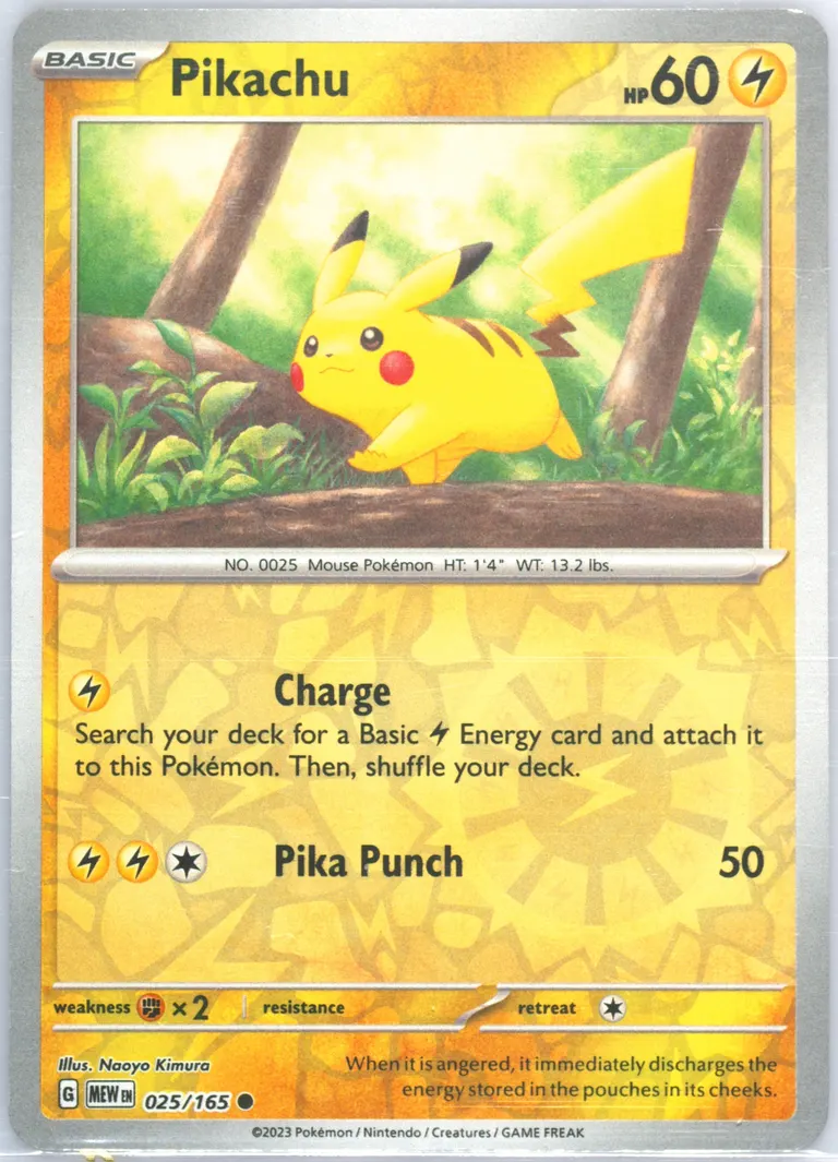 Pikachu card photo