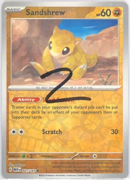 Sandshrew card photo