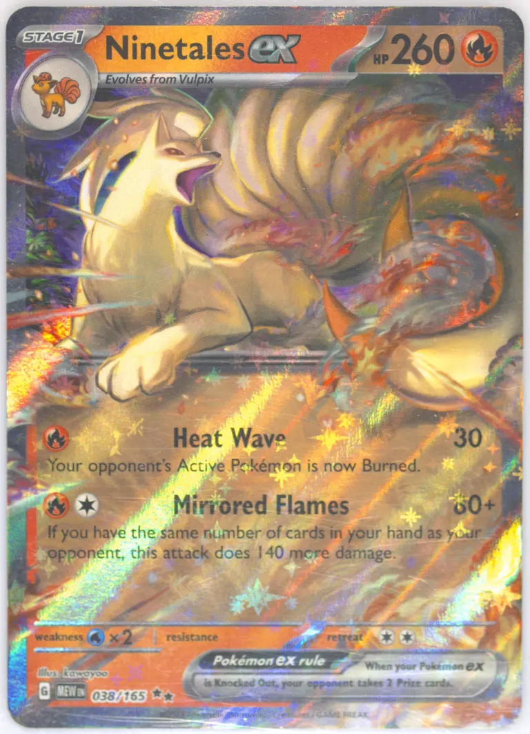 Ninetales ex card photo