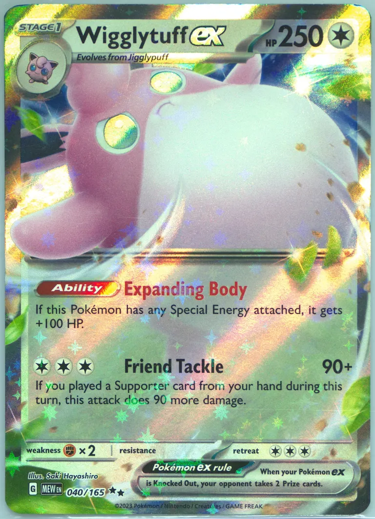 Wigglytuff ex card photo