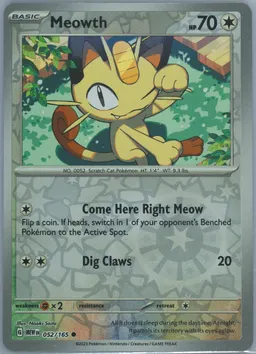 Meowth card photo