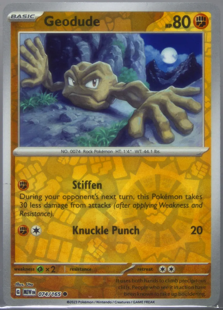 Geodude card photo