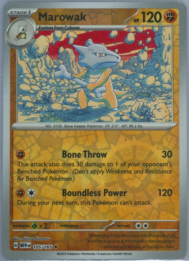 Marowak card photo