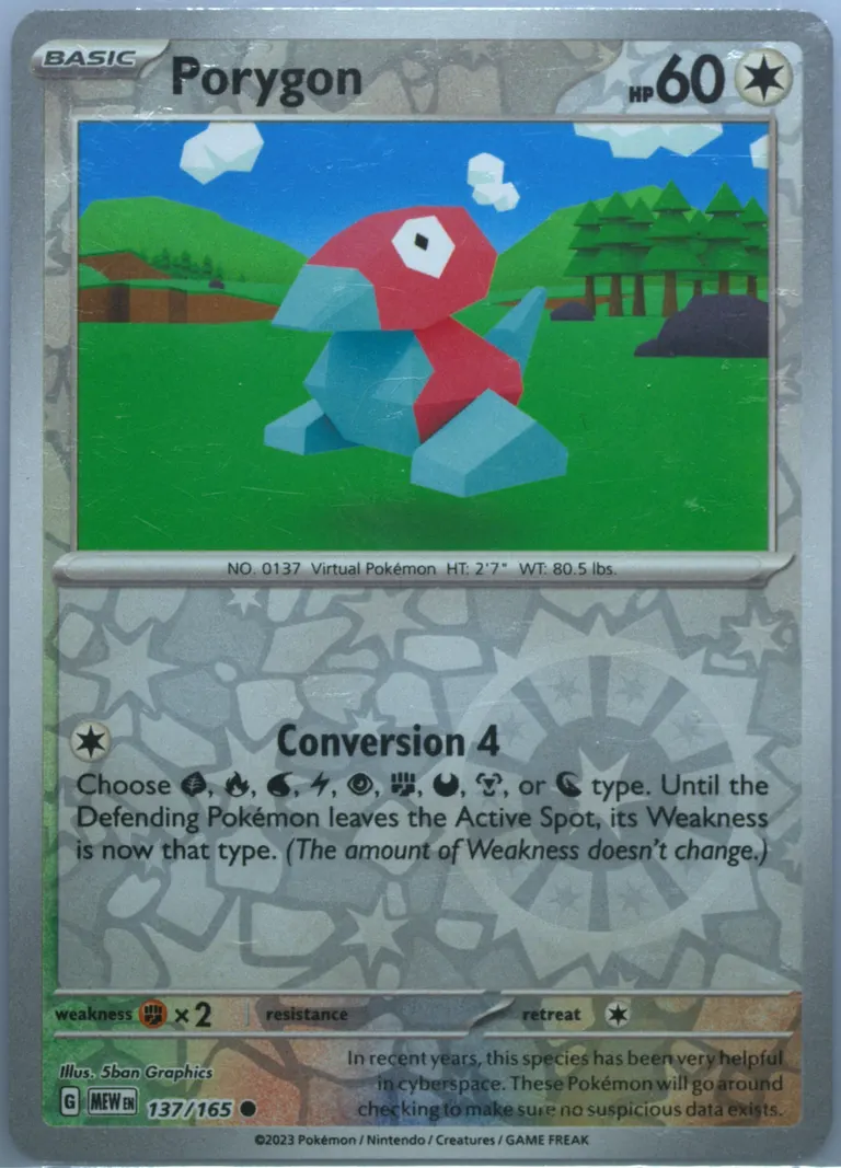 Porygon card photo