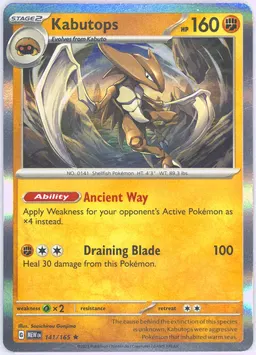 Kabutops #141