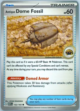 Antique Dome Fossil #152