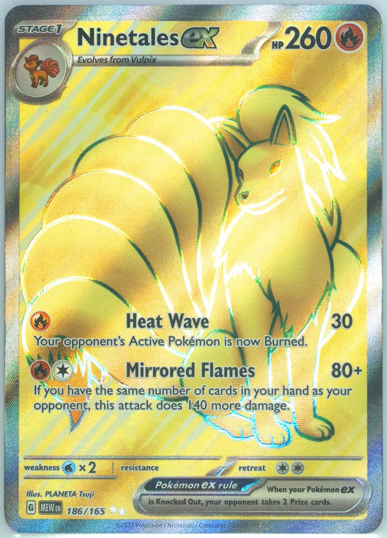 Ninetales ex card photo