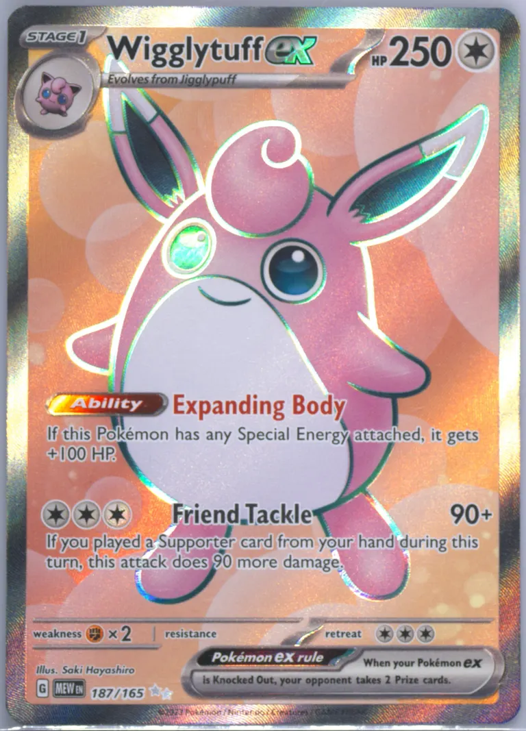 Wigglytuff ex card photo