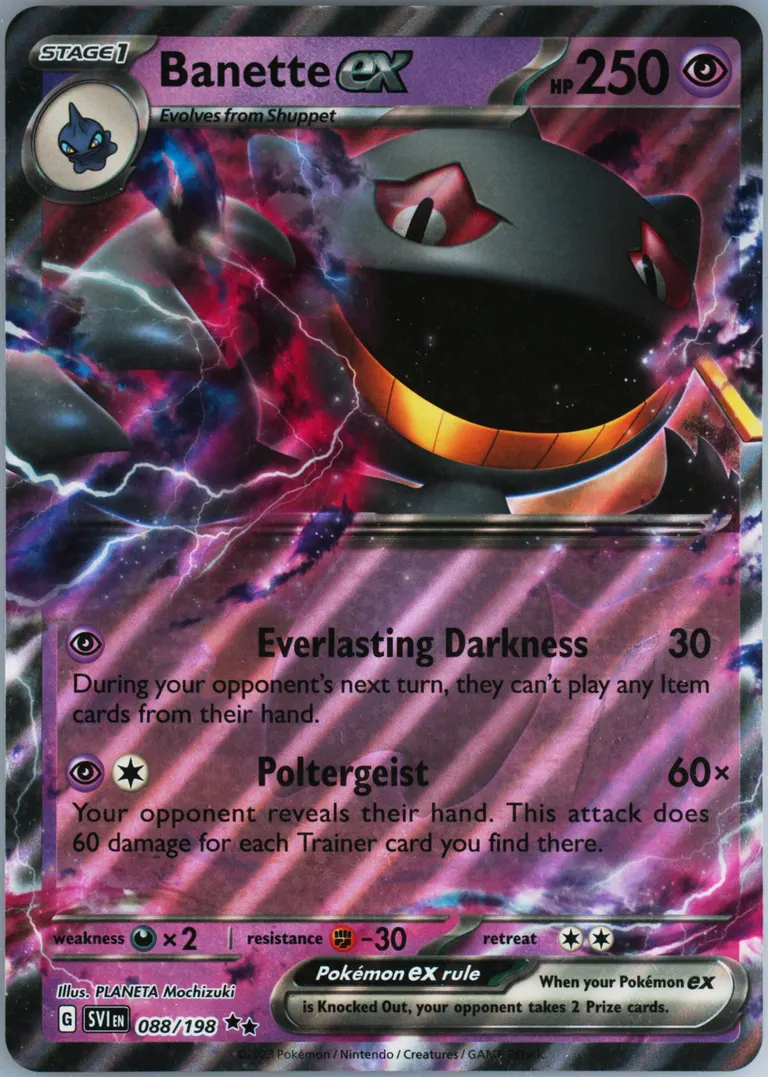 Banette ex #88, Scarlet & Violet