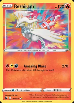 Reshiram card photo