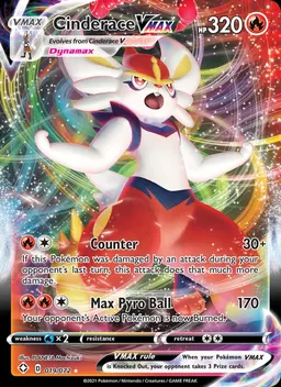 Cinderace VMAX card photo