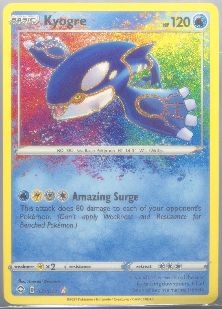 Kyogre card photo