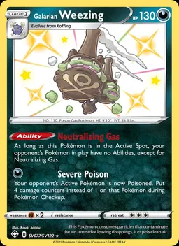 Galarian Weezing card photo