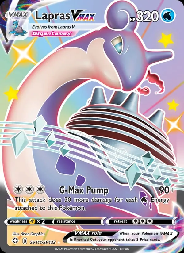 Lapras VMAX card photo