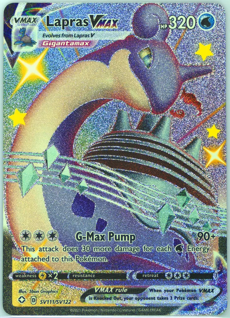 Lapras VMAX card photo
