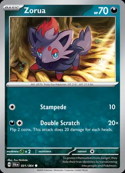 Zorua card photo