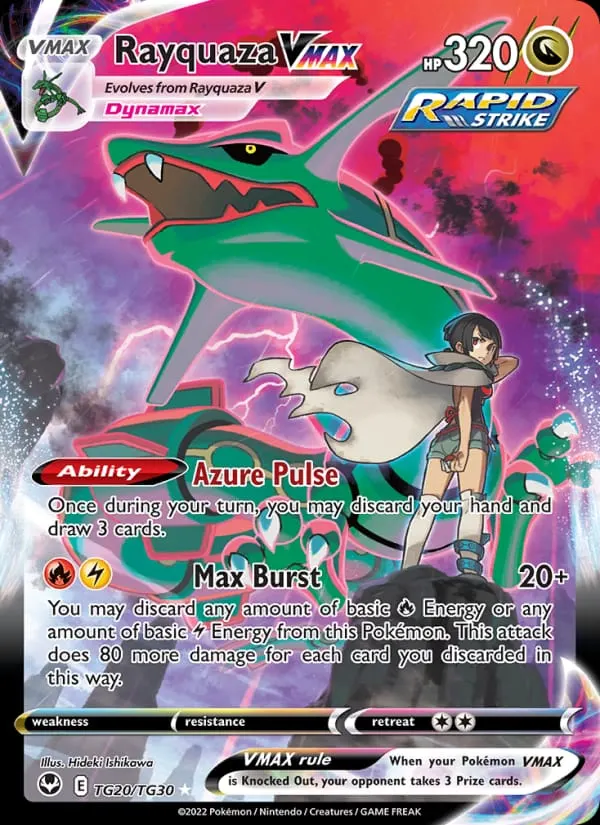 Rayquaza VMAX card photo