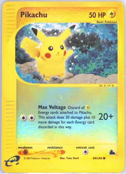 Pikachu card photo
