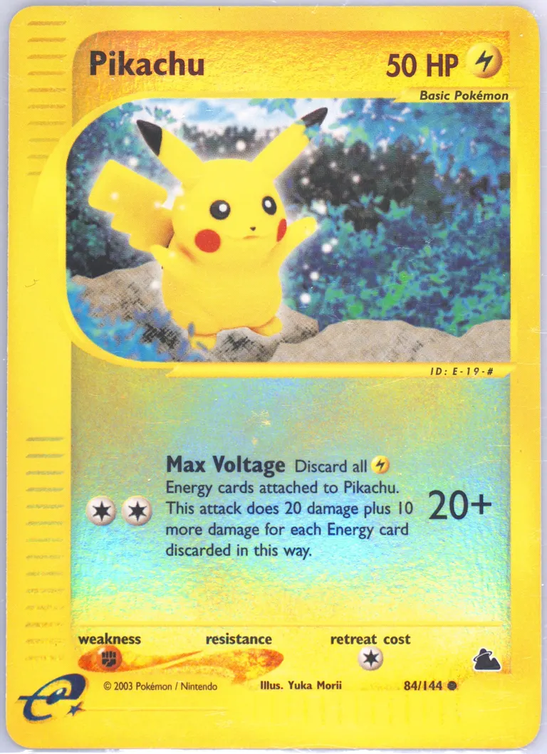 Pikachu card photo