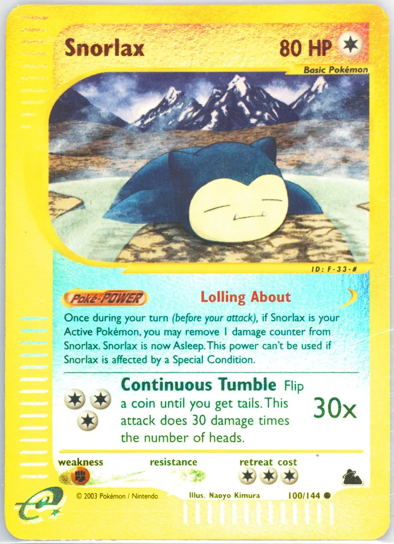 Snorlax card photo