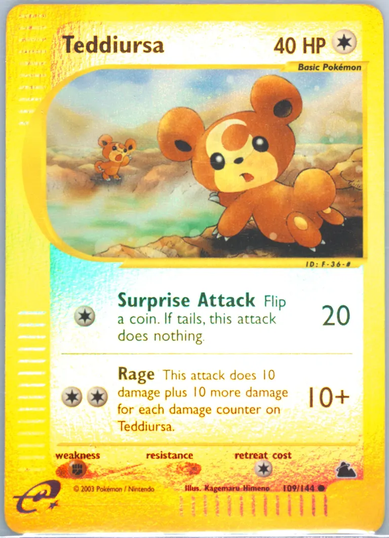 Teddiursa card photo