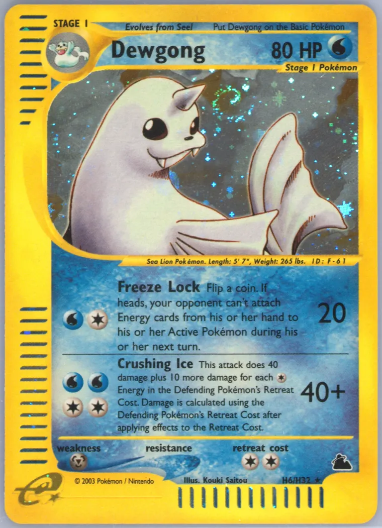 Dewgong card photo