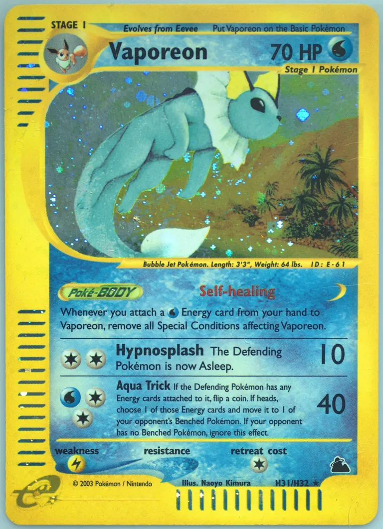 Vaporeon card photo