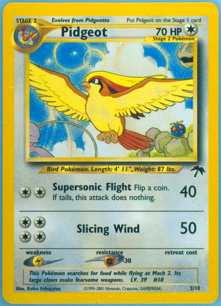 Pidgeot card photo
