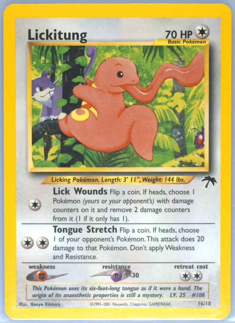 Lickitung card photo