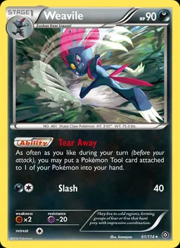 Weavile card photo