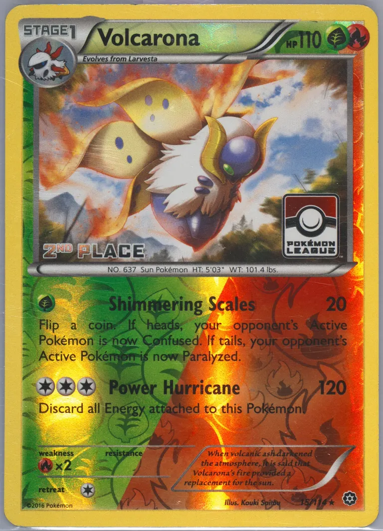 Volcarona #15, XY - Steam Siege