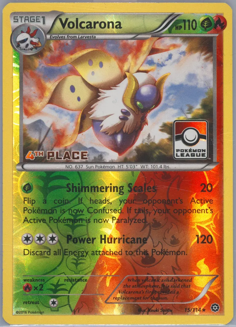 Volcarona #15, XY - Steam Siege
