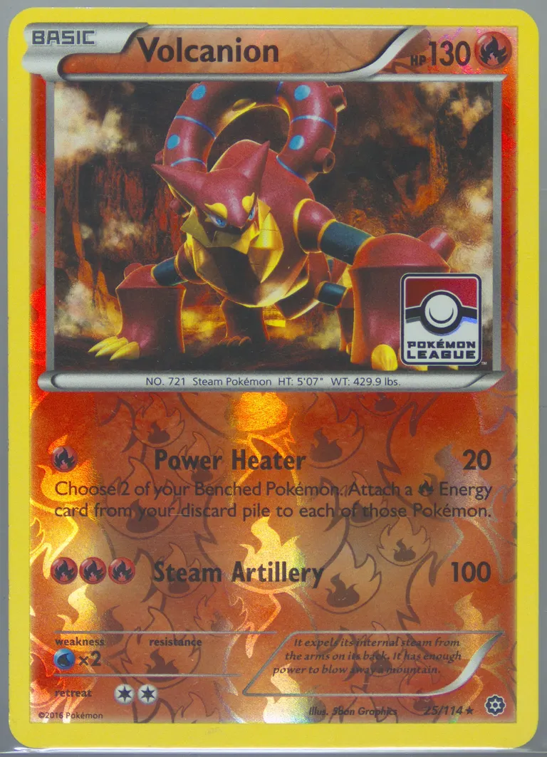 Volcanion #25, XY - Steam Siege