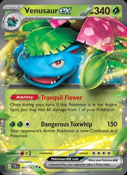 Venusaur ex card photo