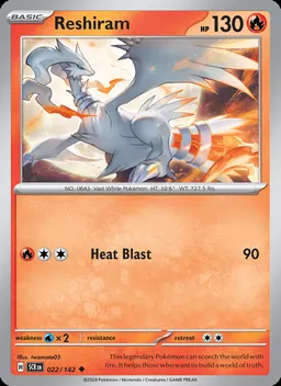 Reshiram card photo