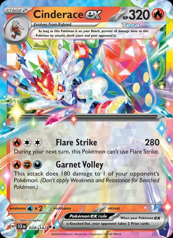 Cinderace ex card photo