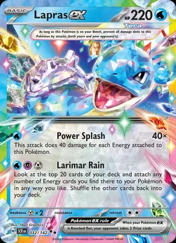 Lapras ex card photo