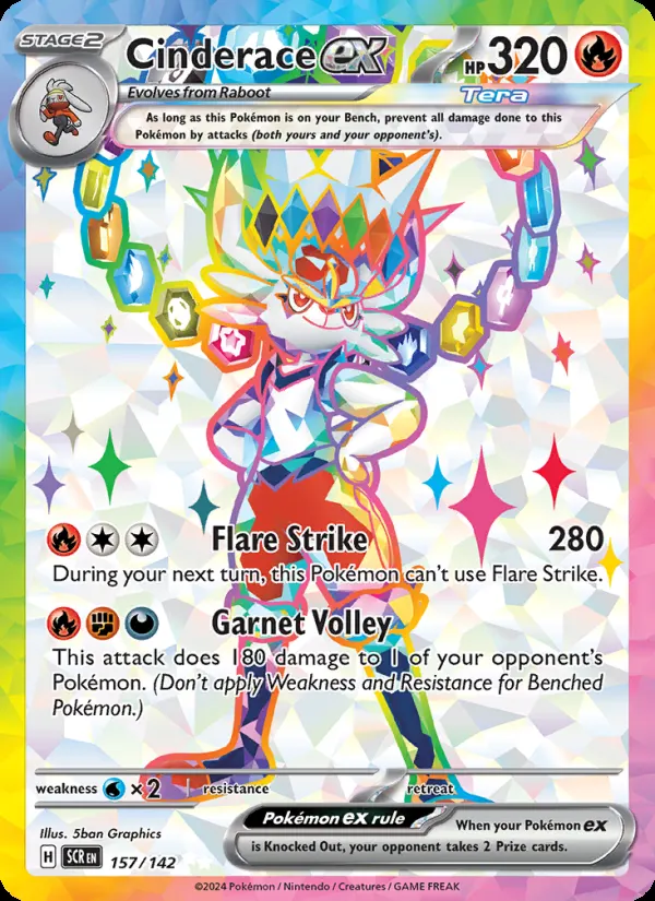 Cinderace ex card photo