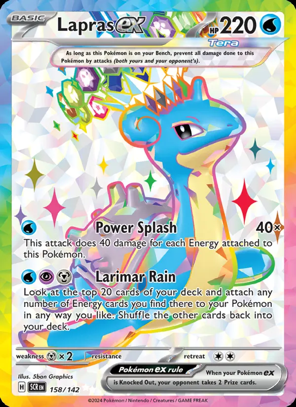 Lapras ex card photo