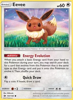 Eevee card photo