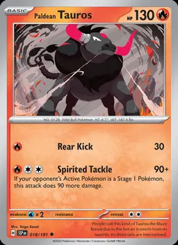 Paldean Tauros #18