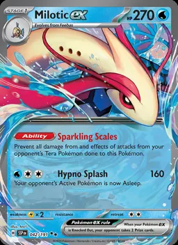 Milotic ex card photo