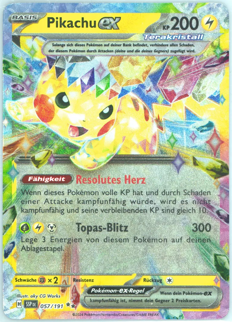 Pikachu ex card photo