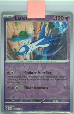 Latios card photo