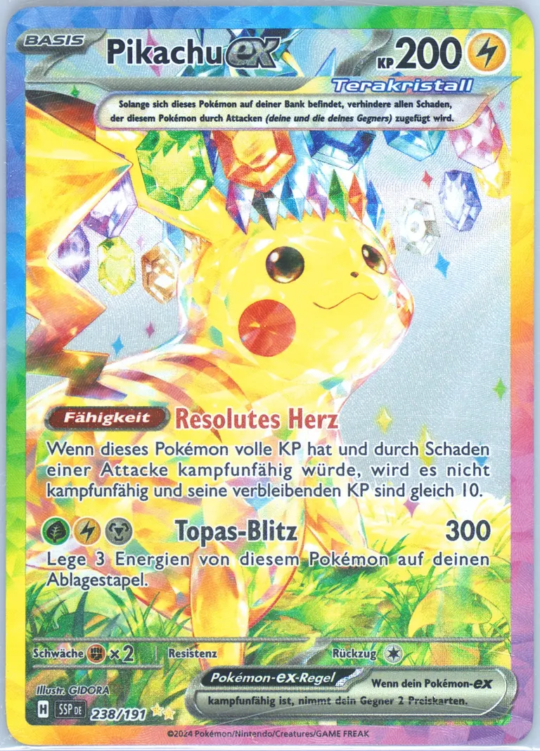Pikachu ex card photo