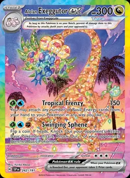 Alolan Exeggutor ex card photo