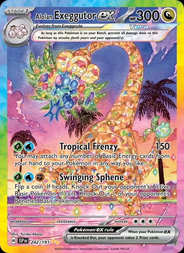 Alolan Exeggutor ex card photo