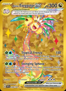 Alolan Exeggutor ex card photo